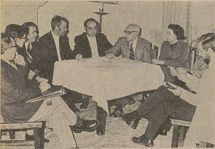 Reunión en el Parador Raimundo de Borgoña. Diario de Ávila 10 de marzo de 1975